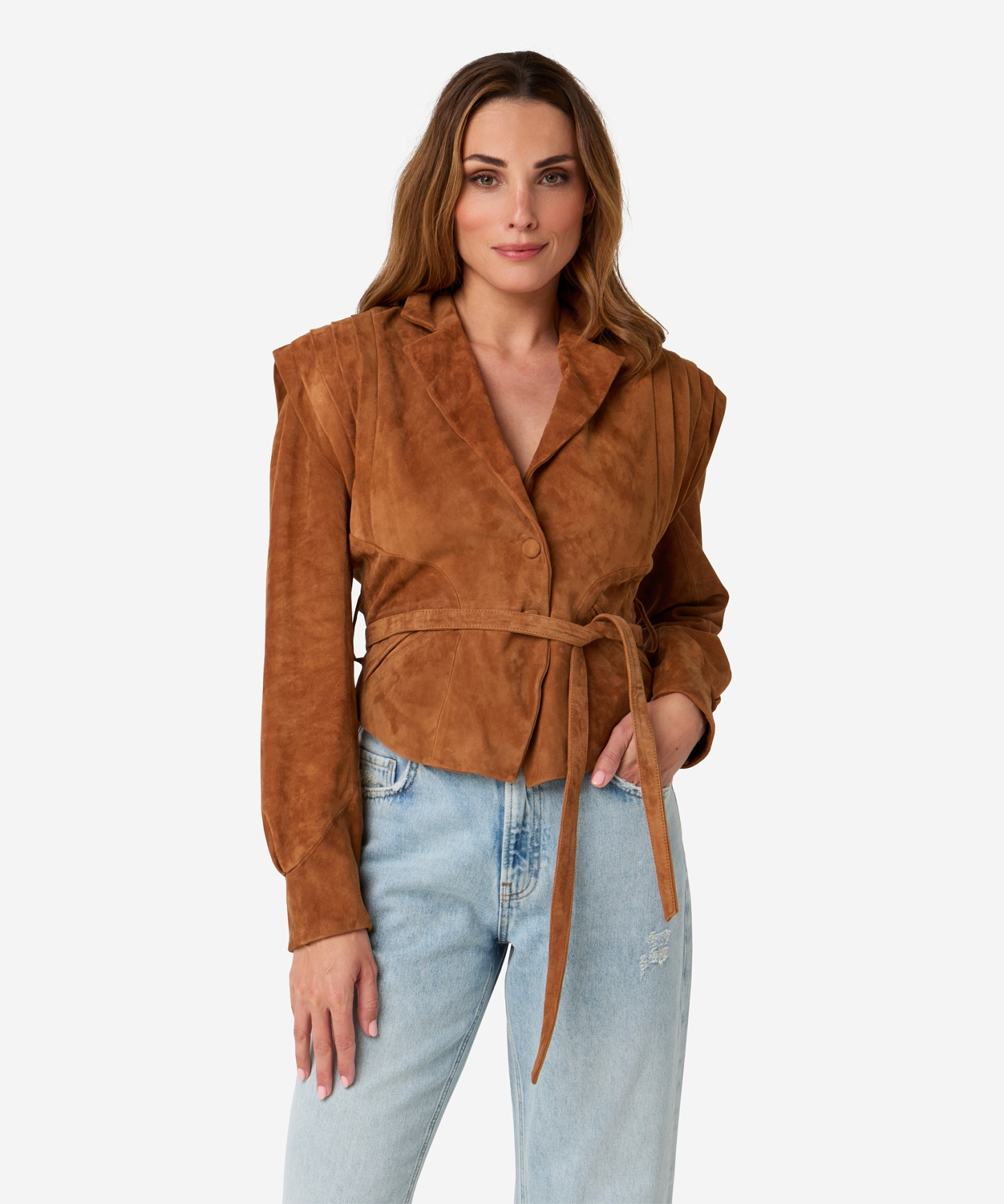 Joyce Suede | Cashew Brown