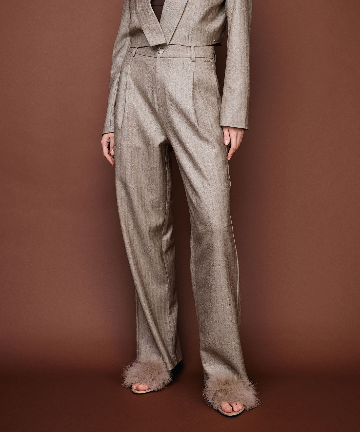 Pelah Pinestripe | Light Grey
